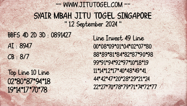 Prediksi Singapore