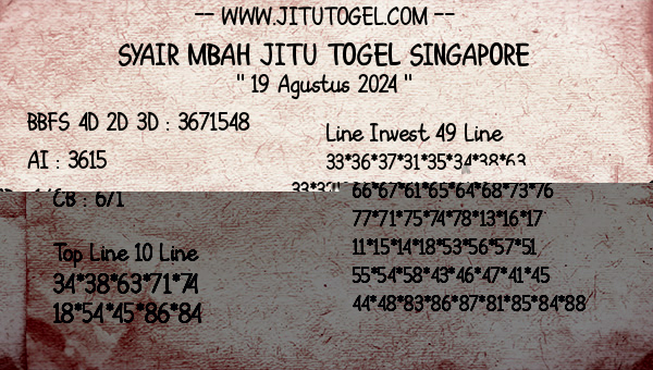 Prediksi Singapore