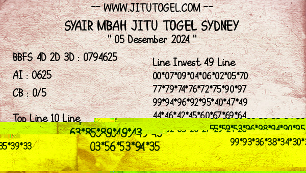 Prediksi Sydney